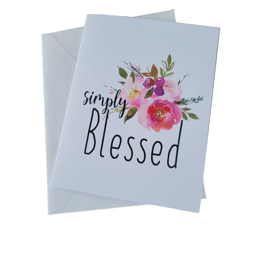 Simply Blessed Notecard by Moss Rose Designs